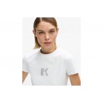 Karl Lagerfeld Slim K Logo T-Shirt Γυναικείο (B2W17064 100)