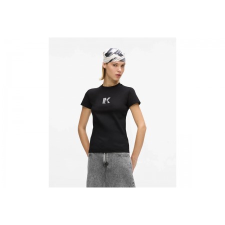 Karl Lagerfeld Slim K Logo T-Shirt Γυναικείο 
