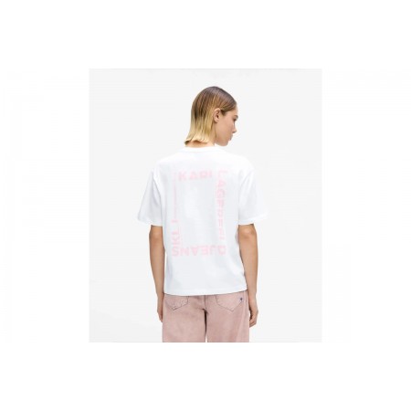 Karl Lagerfeld Regular Fit Frame Logo T-Shirt Γυναικείο 