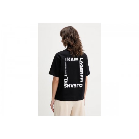 Karl Lagerfeld Regular Fit Frame Logo T-Shirt Γυναικείο 
