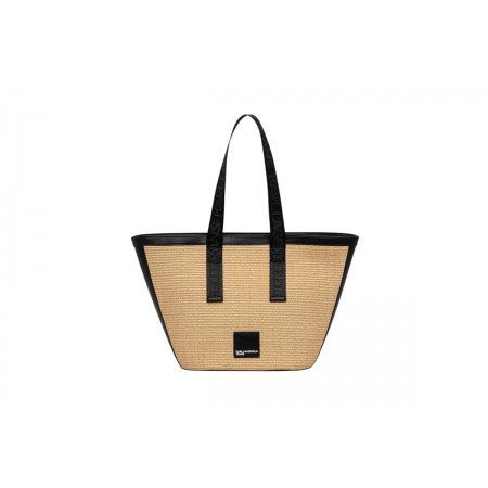 Karl Lagerfeld Box Logo Raffia Τσάντα Tote 