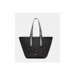 Karl Lagerfeld Logo Woven Raffia Τσάντα Tote (B2W30113 999)