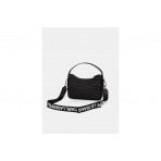Karl Lagerfeld Logo Woven Raffia Mini Hobo Τσάντα Ώμου-Χειρός (B2W30115 999)