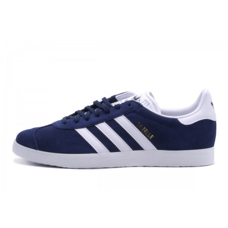Adidas Originals Gazelle Unisex Sneakers Μπλε Σκούρα, Λευκά