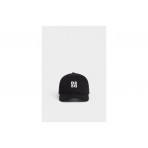 Dsquared2 D2 Upside Down Unisex Baseball Καπέλο Strapback Μαύρο, Λευκό