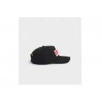Dsquared2 Logo Patch Unisex Baseball Καπέλο Strapback Μαύρο