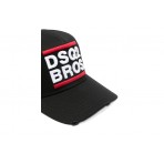 Dsquared2 Dsq2 Bros Baseball Καπέλο Strapback Μαύρο, Λευκό, Κόκκινο