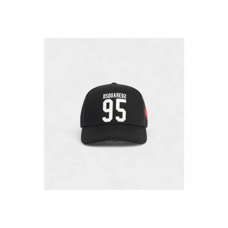 Dsquared2 Wild2 Unisex Baseball Καπέλο Strapback Μαύρο