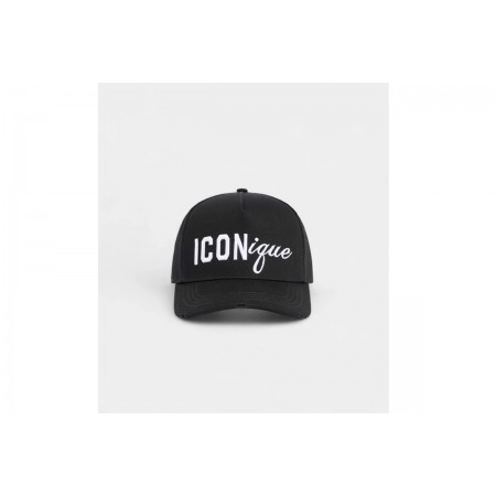 Dsquared2 Iconique Baseball Καπέλο Strapback Μαύρο