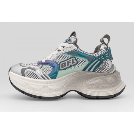 Buffalo Ridr One Sneakers Ασημί, Μπλε, Πράσινα