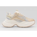 Buffalo Yuno One Sneakers Εκρού, Χρυσά, Ασημί