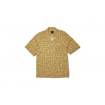 Huf Flynn S-S Resort Πουκάμισο Κοντομάνικο Ανδρικό (BU00233 MUSTARD)