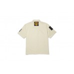 Huf Stax Patches Button Up Πουκάμισο Κοντομάνικο Ανδρικό (BU00235 NATURAL)