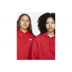 Nike Sportswear Club Fleece Ανδρικό Φούτερ Με Κουκούλα Κόκκινο