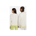 Nike Sportswear Club Fleece Ανδρική Μακρυμάνικη Μπλούζα Εκρού