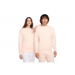 Nike Sportswear Club Fleece Ανδρική Μακρυμάνικη Μπλούζα Ροζ