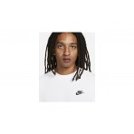 Nike Sportswear Club Ανδρικό Φούτερ με Λαιμόκοψη Λευκό