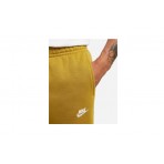 Nike Sportswear Club Fleece Ανδρικό Παντελόνι Φόρμας Μουσταρδί