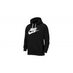 Nike Club Ανδρικό Φούτερ Με Κουκούλα Μαύρο