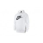 Nike Club Ανδρικό Φούτερ Με Κουκούλα Λευκό