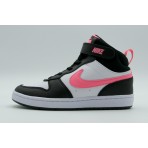 Nike Court Borough Mid 2 Παιδικά Sneakers Μαύρα, Ροζ, Λευκά