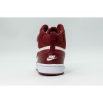 Nike Court Borough Mid 2 Παιδικά Sneakers Μπεζ, Μπορντό, Λευκά