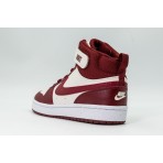 Nike Court Borough Mid 2 Παιδικά Sneakers Μπεζ, Μπορντό, Λευκά