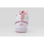 Nike Court Borough Mid 2 Παιδικά Sneakers Λευκά, Ροζ