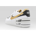 Nike Air Force 1 Shadow Sneakers Λευκά, Μαύρα, Χρυσά