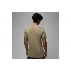 Jordan Jumpman Ανδρικό Κοντομάνικο T-Shirt Χακί