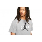 Jordan Air Wordmark Ανδρικό Κοντομάνικο T-Shirt Γκρι
