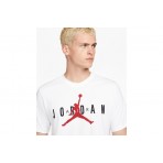 Jordan Air Wordmark Ανδρικό Κοντομάνικο T-Shirt Λευκό