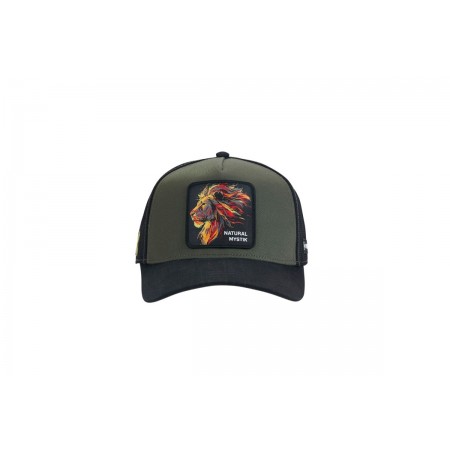 Capslab Mystik Snapback Trucker Καπέλο Χακί, Μαύρο