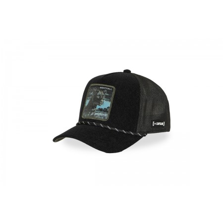 Capslab Premium Trucker Καπέλο Snapback Μαύρο, Τυρκουάζ