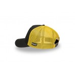 Capslab Gaston Trucker Καπέλο Snapback Μαύρο, Κίτρινο