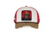 Capslab Trucker Καπέλο Snapback Κόκκινο, Λευκό, Καφέ