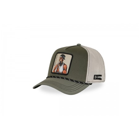 Capslab Trucker Καπέλο Snapback Χακί, Εκρού, Μαύρο