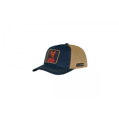 Capslab Trucker Καπέλο Snapback Μπλε Σκούρο, Μουσταρδί, Κόκκινο, Καφέ