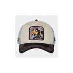 Capslab Looney Tunes Daffy Duck Truker Καπέλο Snapback Εκρού, Γαλάζιο, Μαύρο, Ροζ