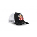 Capslab One Piece Luffy Trucker Καπέλο Snapback Μαύρο, Λευκό, Κόκκινο