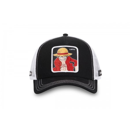 Capslab One Piece Luffy Trucker Καπέλο Snapback Μαύρο, Λευκό, Κόκκινο