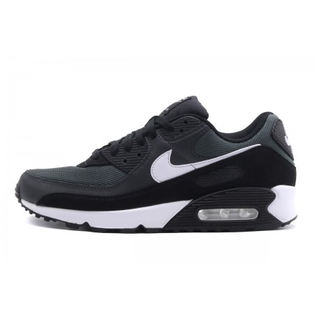 Nike Air Max 90 Ανδρικά Sneakers Μαύρα, Γκρι Σκούρα, Λευκά