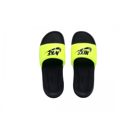 Nike Victori One Slide Ανδρικές Παντόφλες Κίτρινες, Μαύρες