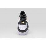 Nike Air Force 1 Sneakers Μαύρα, Χρυσά, Λευκά