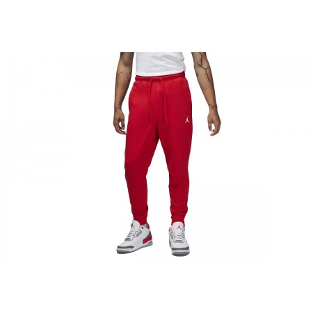 Jordan 23 Alpha Fleece Ανδρικό Παντελόνι Φόρμας Κόκκινο