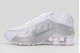 Nike Shox R4 Sneakers Λευκά, Ασημί