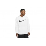 Nike Dry Graphic Dri-FIT Ανδρικό Φούτερ με Κουκούλα Λευκό