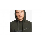 Nike Dry Graphic Dri-FIT Ανδρικό Φούτερ με Κουκούλα Χακί