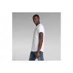 G-Star Lash Ανδρικό Κοντομάνικο T-Shirt Λευκό