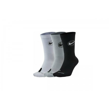 Nike Elite Everyday Unisex Μπασκετικές Ψηλές Κάλτσες 3 Τεμάχια